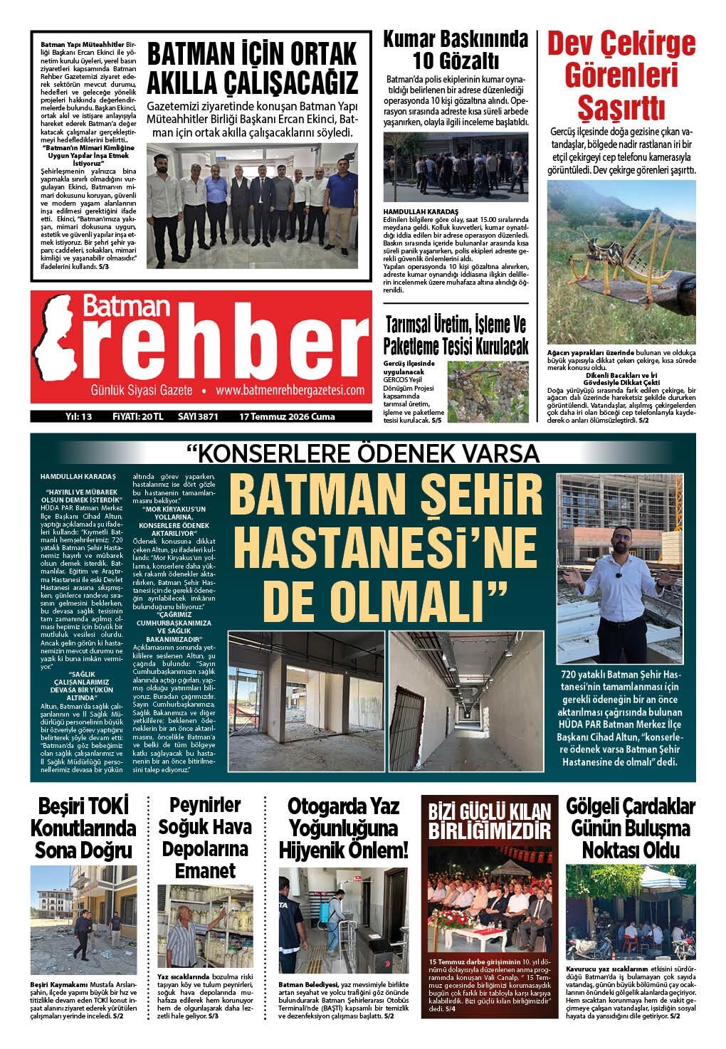 17 Temmuz 2026 Cuma