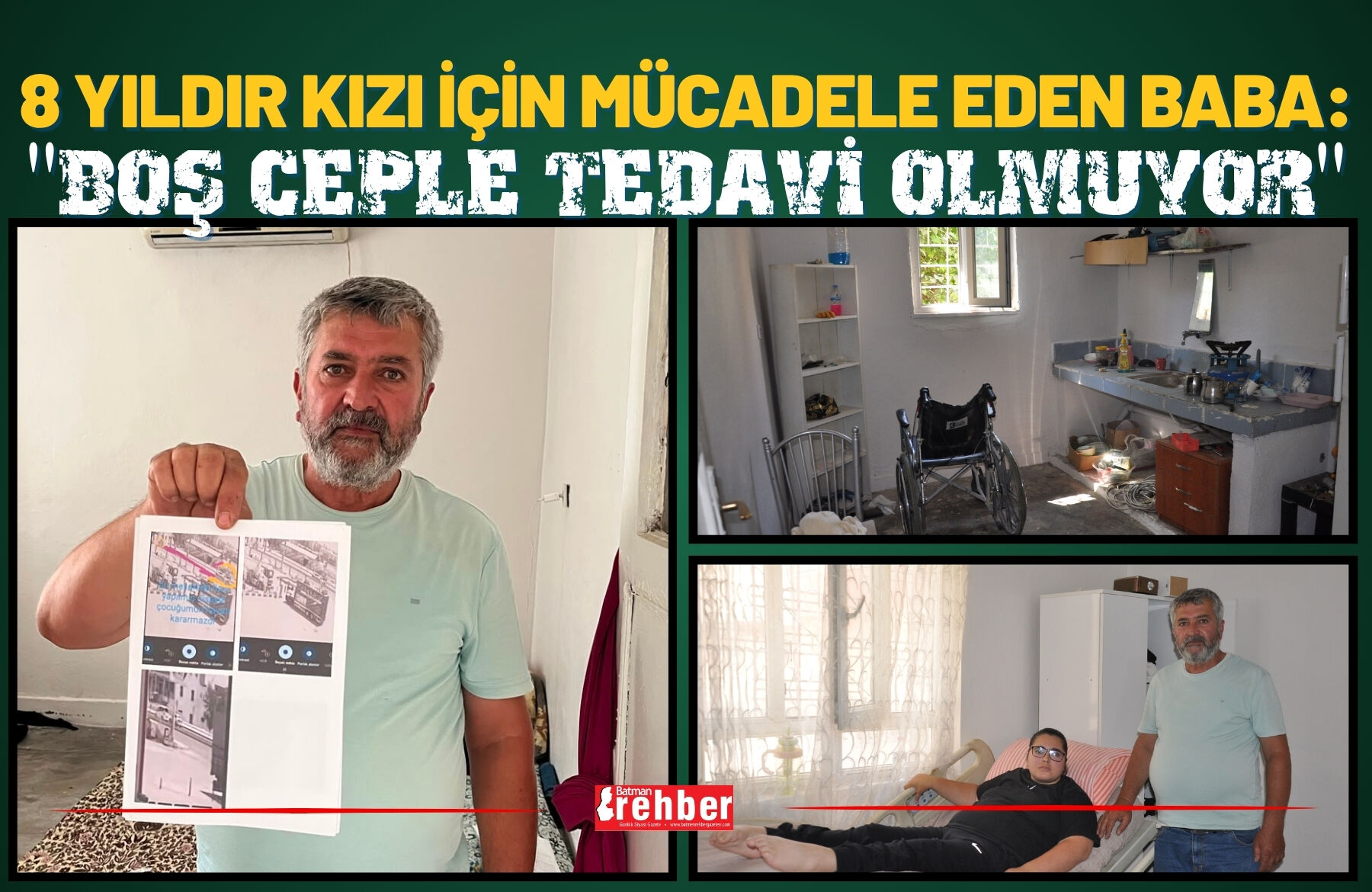 8 Yıldır Kızı İçin Mücadele Eden Baba: "Boş Ceple Tedavi Olmuyor"