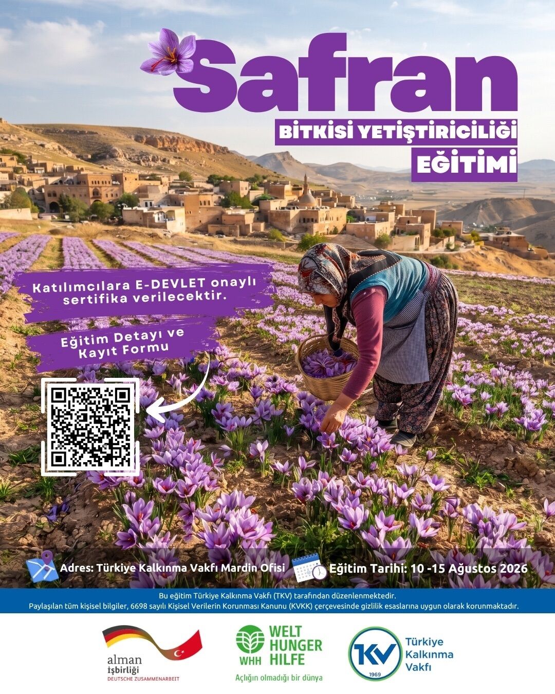 Batmanlı Çiftçilere Safran Yetiştiriciliği Eğitimi Fırsatı