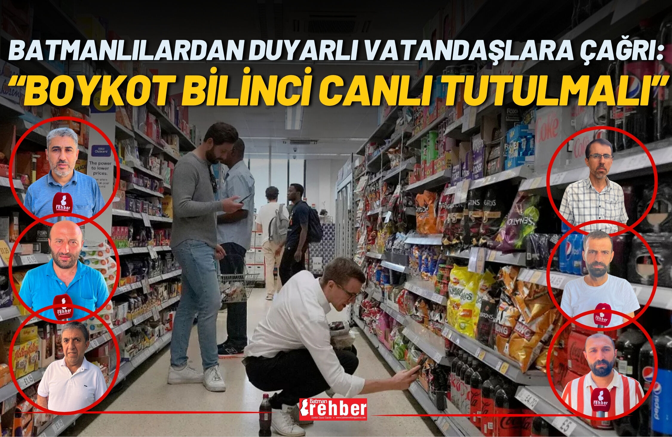 Batmanlılardan Duyarlı Vatandaşlara Çağrı: “Boykot Bilinci Canlı Tutulmalı”