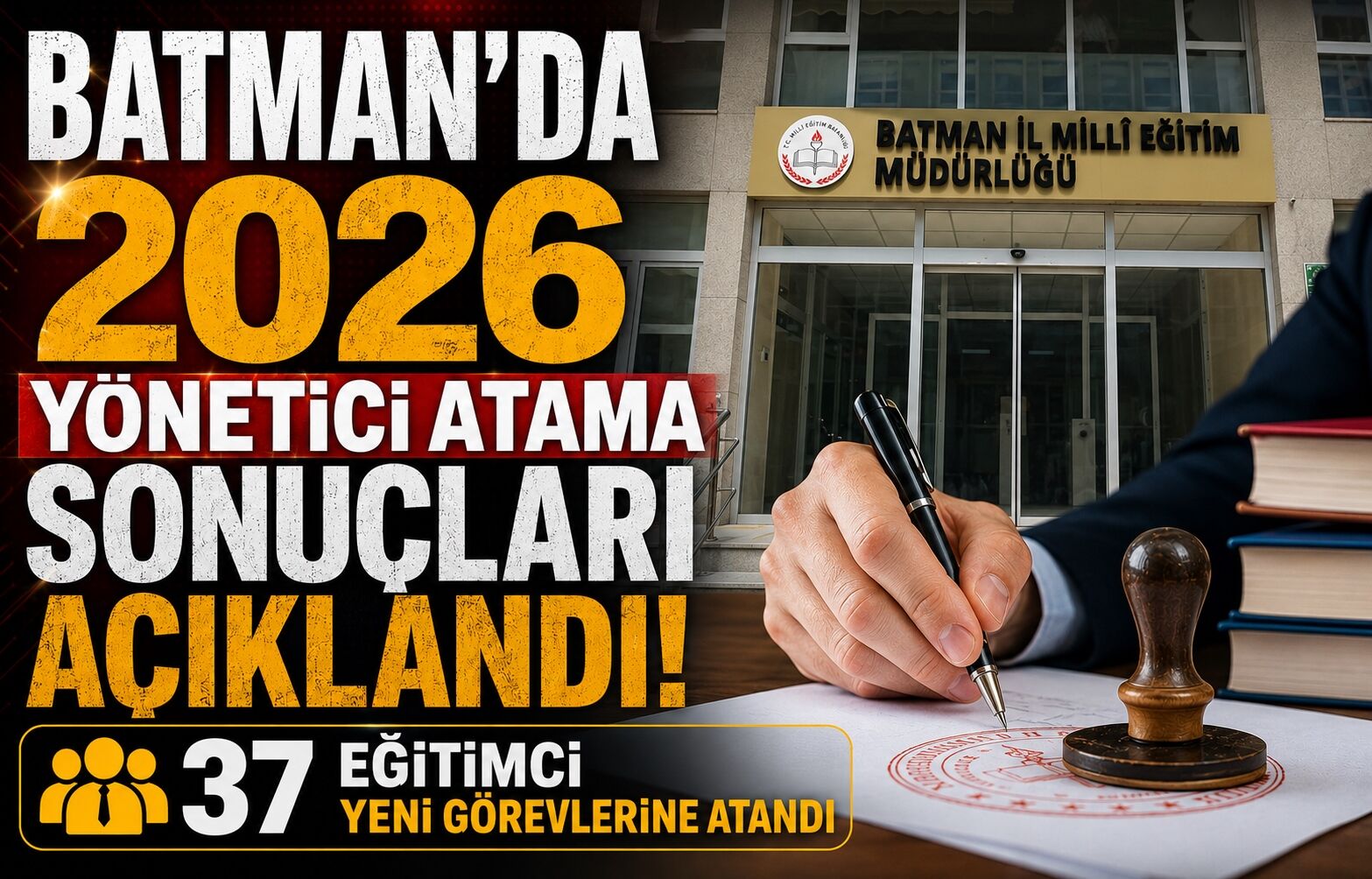 Batman’da 2026 Yönetici Atama Sonuçları Açıklandı! 37 Eğitimci Yeni Görevlerine Atandı
