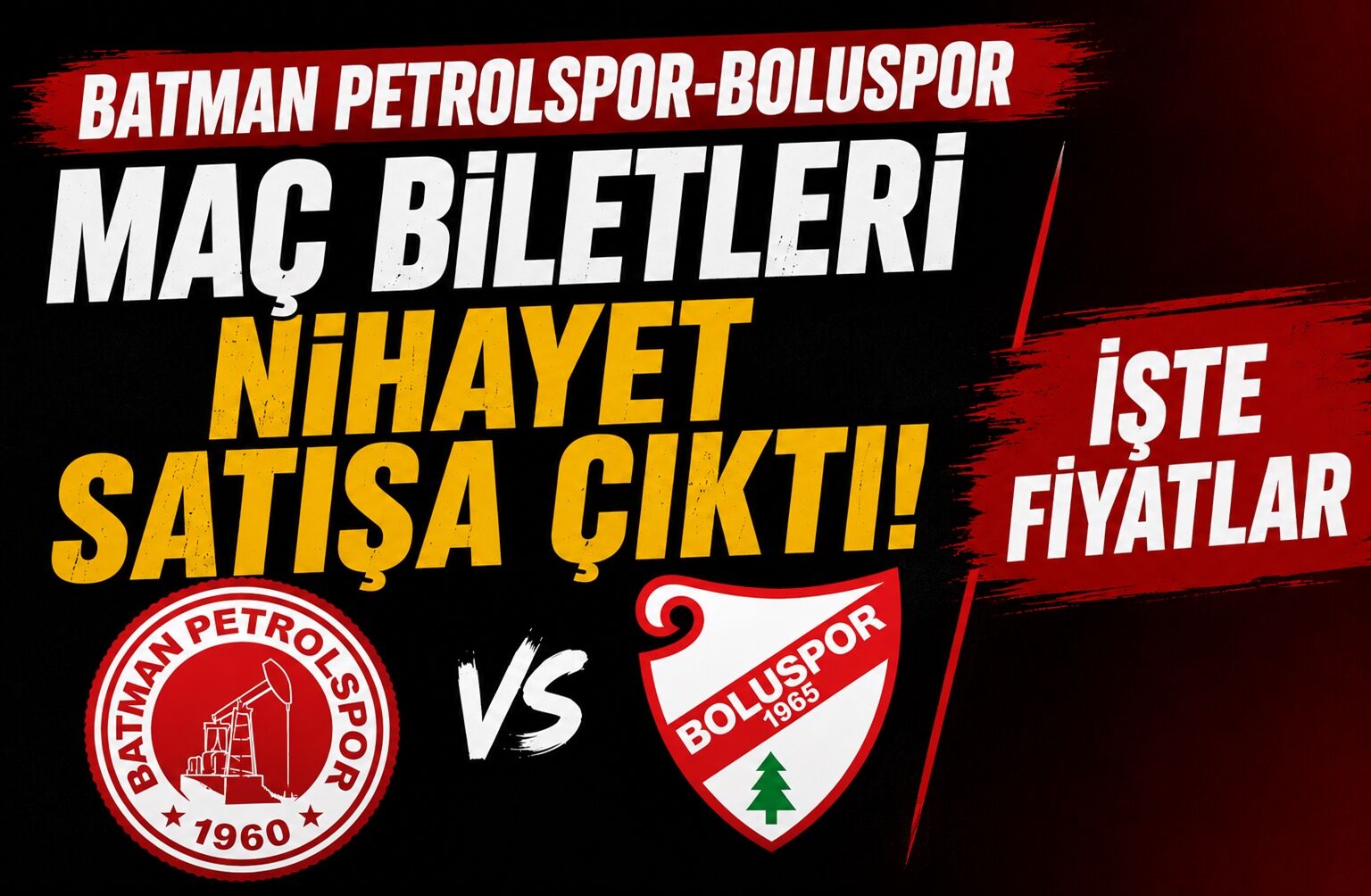 Batman Petrolspor-Boluspor Maç Biletleri Nihayet Satışa Çıktı! İşte Fiyatlar