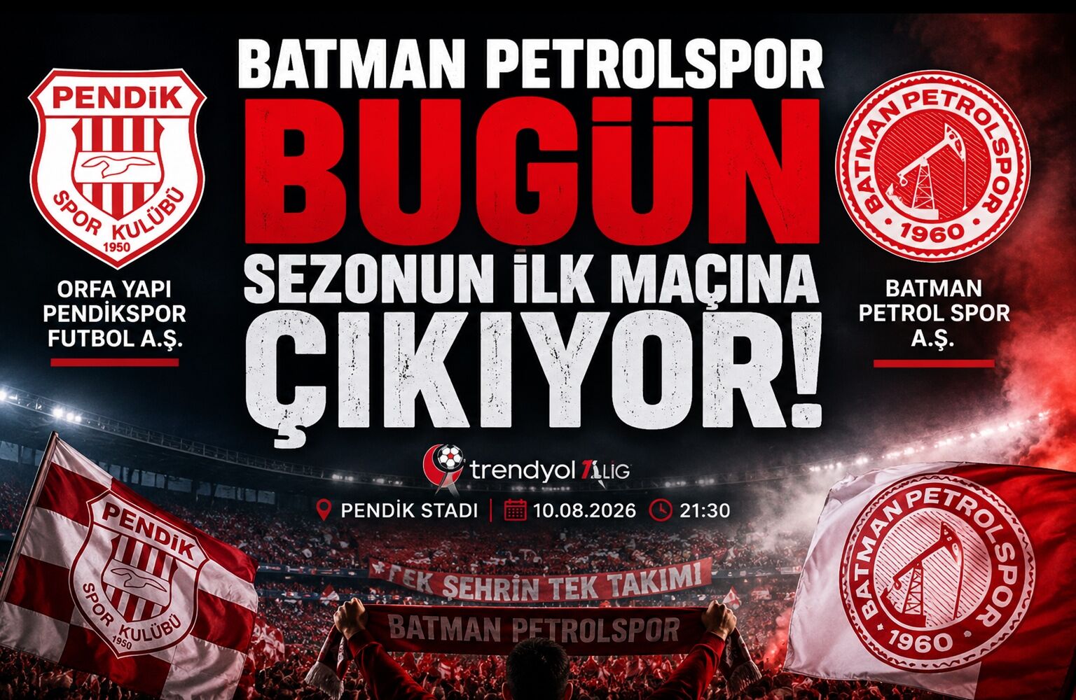 Batman Petrolspor Bugün Sezonun İlk Maçına Çıkıyor