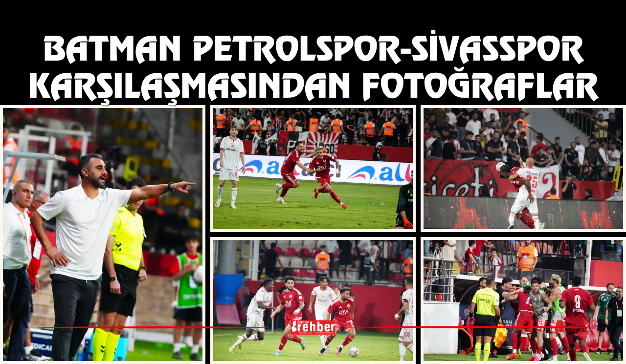 Batman Petrolspor-Sivasspor Karşılaşmasından Fotoğraflar