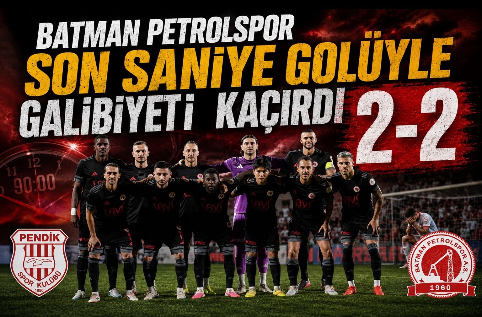 Batman Petrolspor Son Saniye Golüyle Galibiyeti Kaçırdı