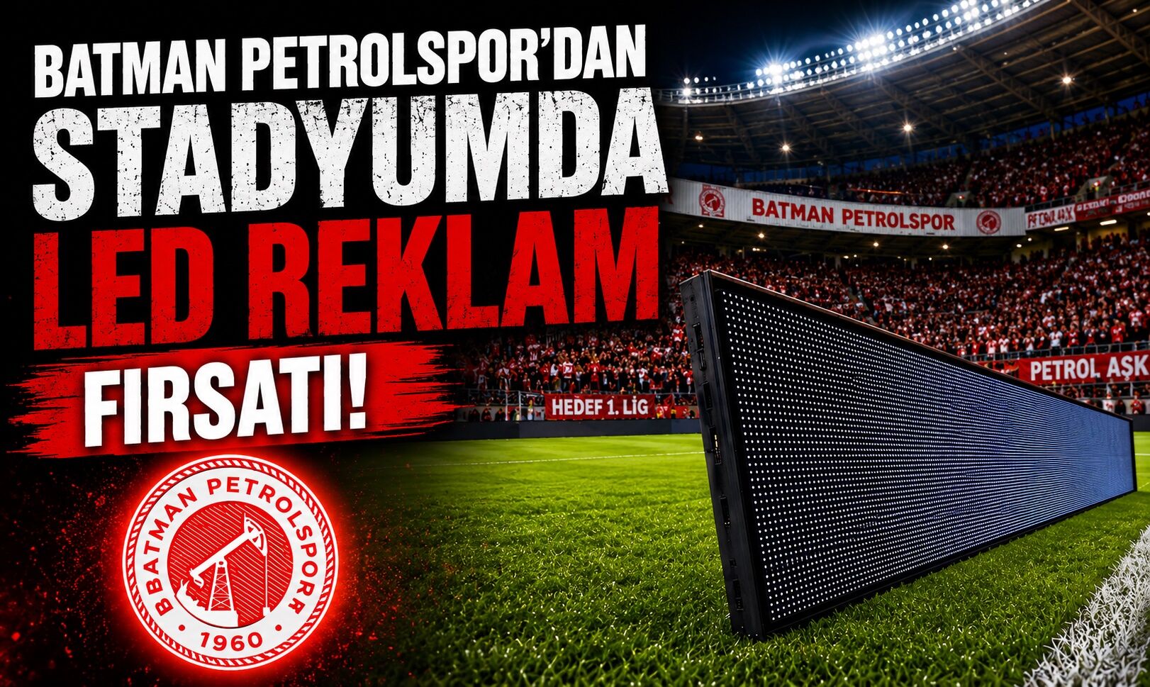 Batman Petrolspor’dan Stadyumda LED Reklam Fırsatı