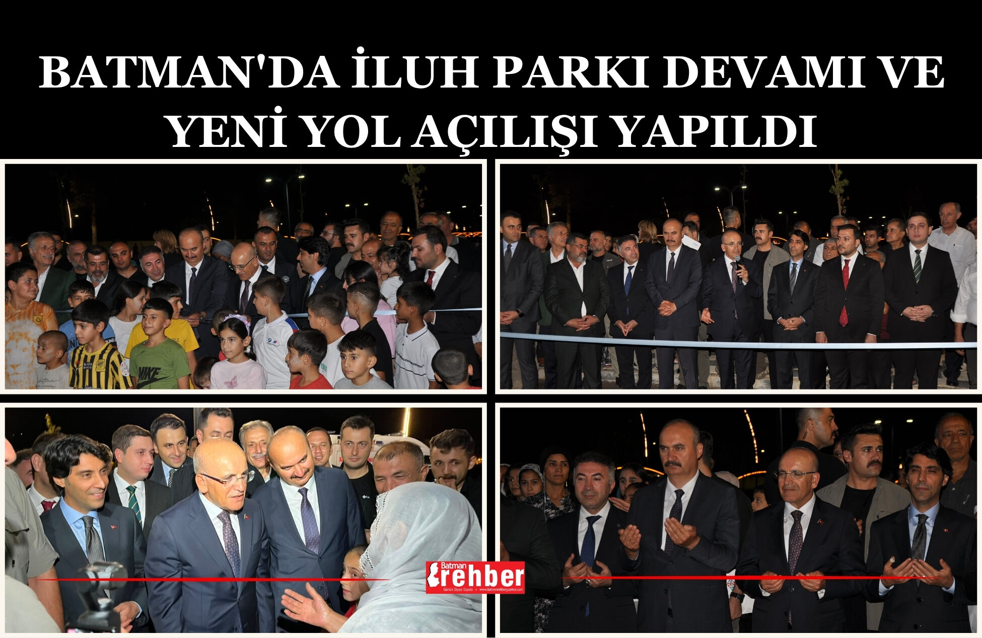 Batman'da İluh Parkı devamı ve yeni yol açılışı yapıldı