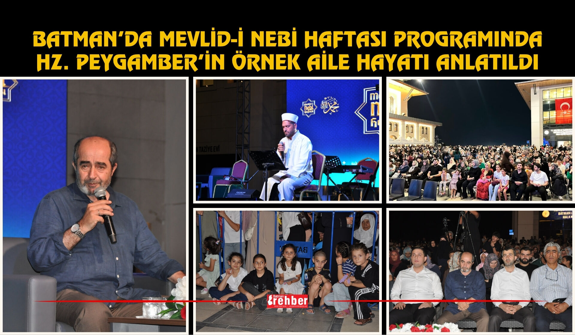 Batman’da Mevlid-i Nebi Haftası programında Hz. Peygamber’in örnek aile hayatı anlatıldı
