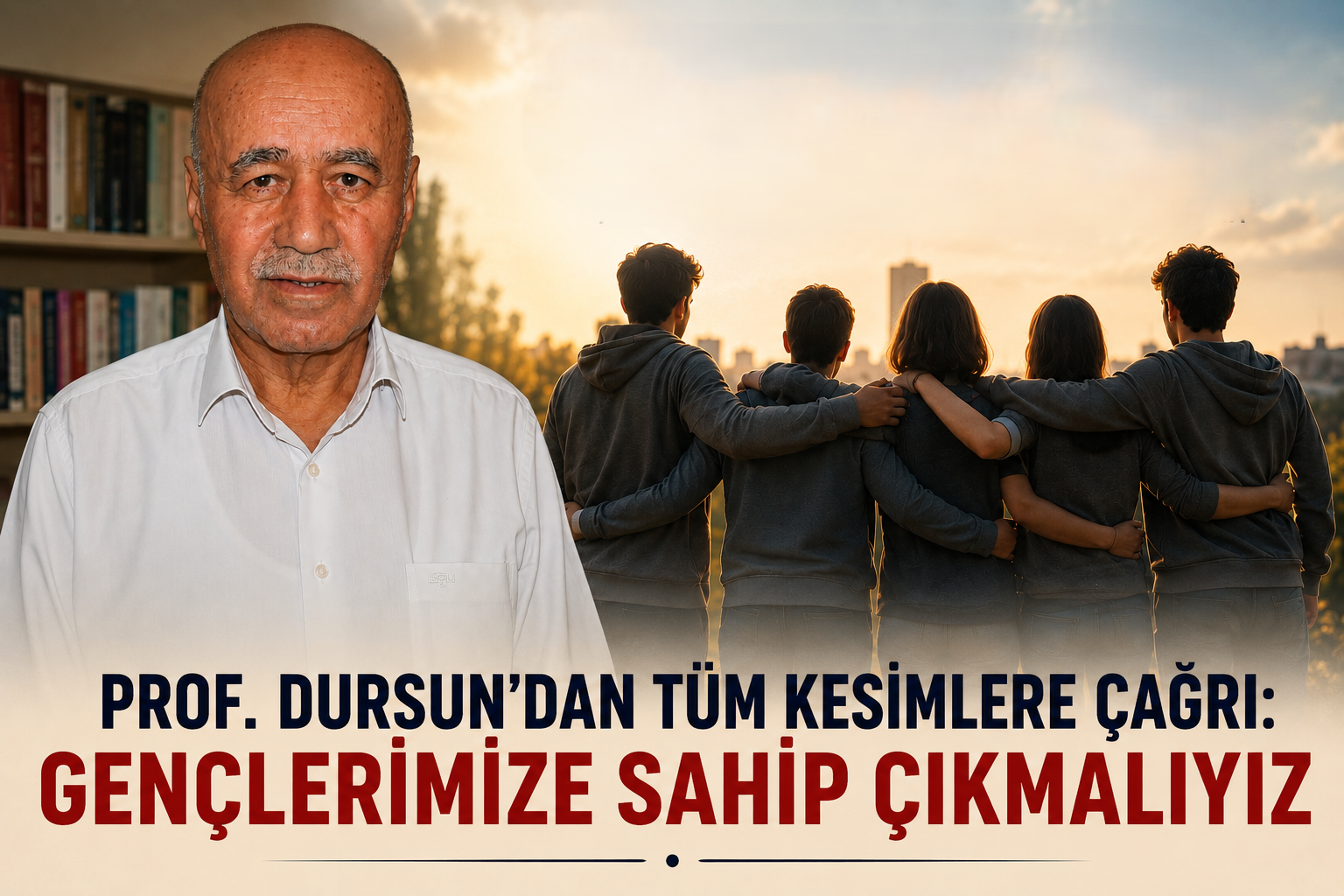 Prof. Dursun’dan Tüm Kesimlere Çağrı: Gençlerimize Sahip Çıkmalıyız
