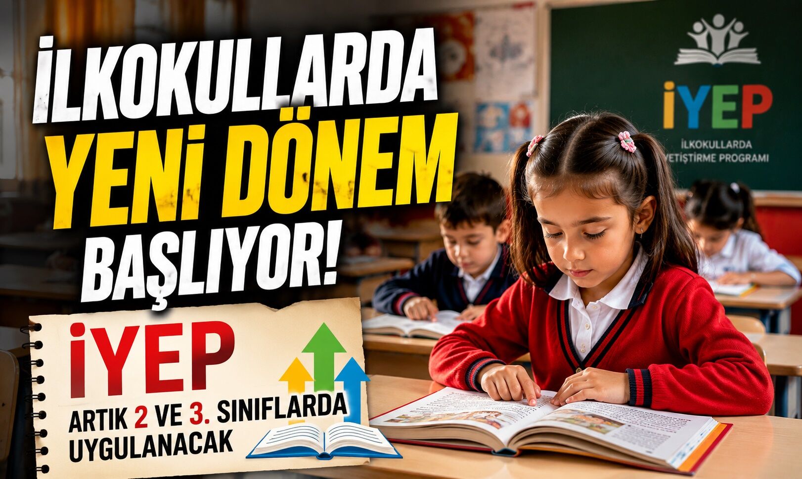 İlkokullarda Yeni Dönem Başlıyor! İYEP Artık 2 ve 3. Sınıflarda Uygulanacak