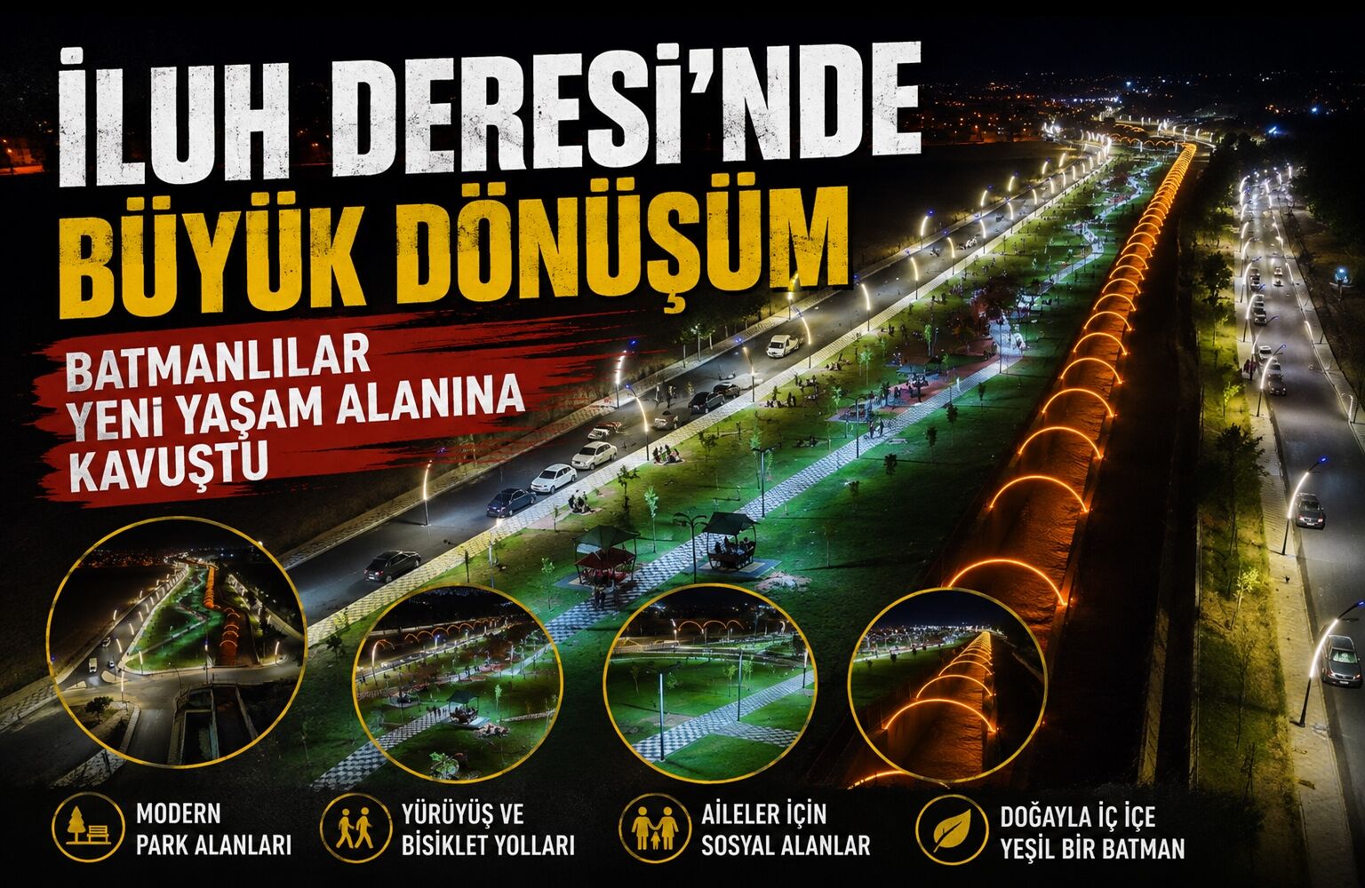 İluh Deresi’nde Büyük Dönüşüm: Batmanlılar Yeni Yaşam Alanına Kavuştu