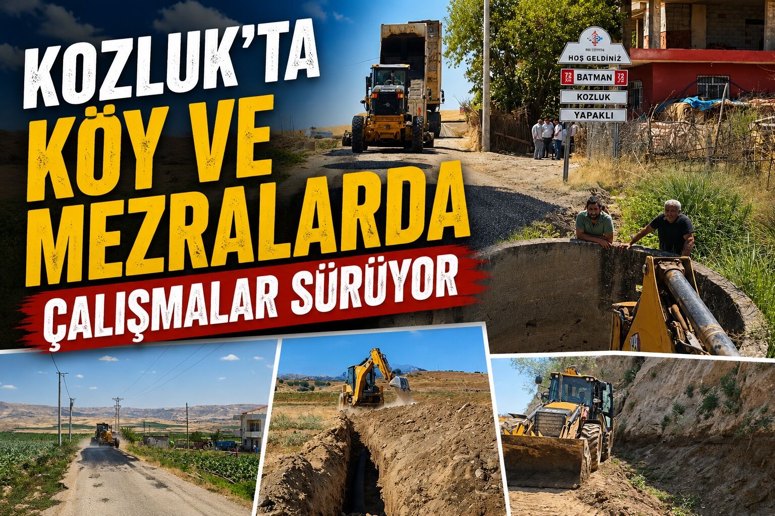 Kozluk’ta Köy ve Mezralarda Çalışmalar Sürüyor