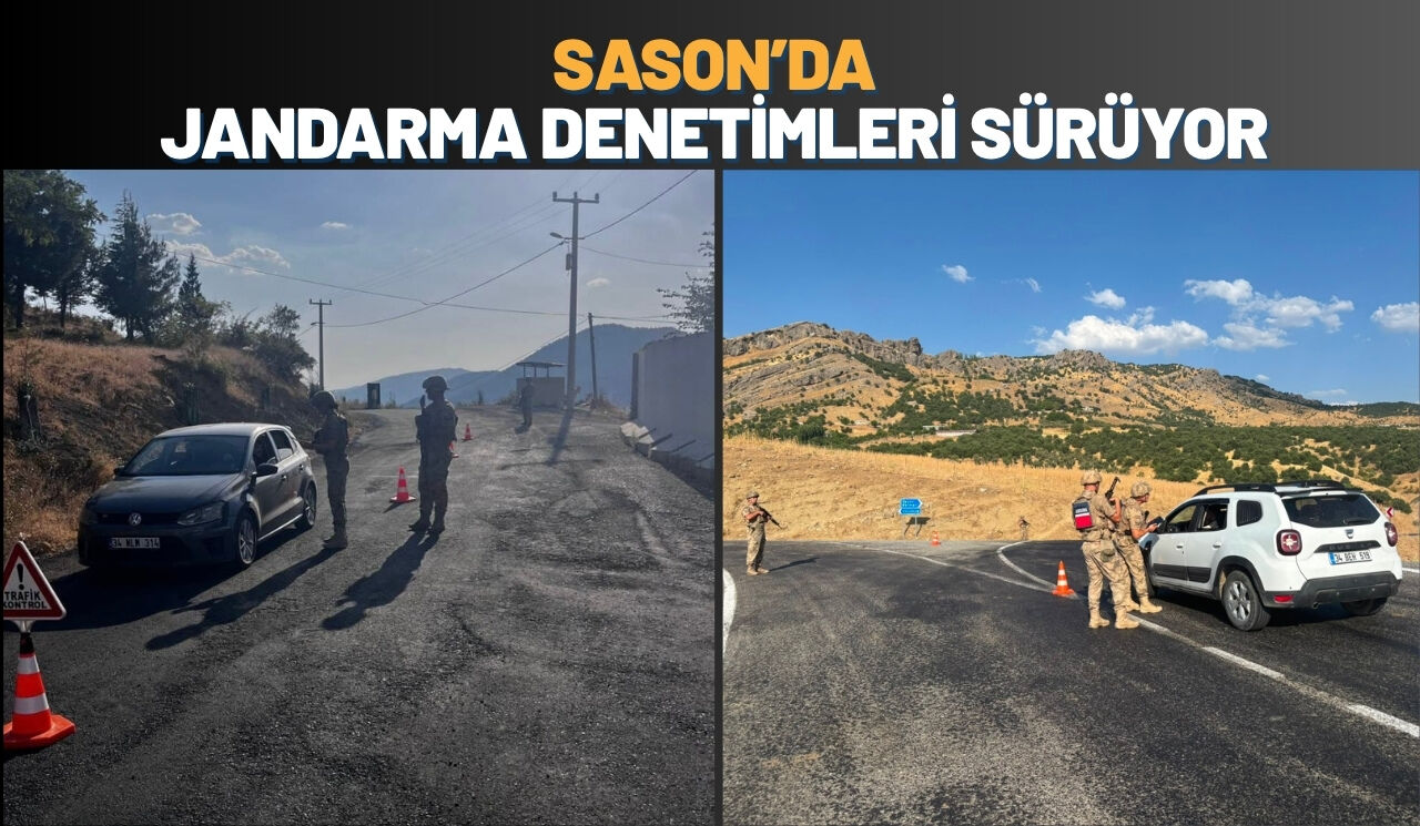 Sason’da Jandarma Denetimleri Sürüyor