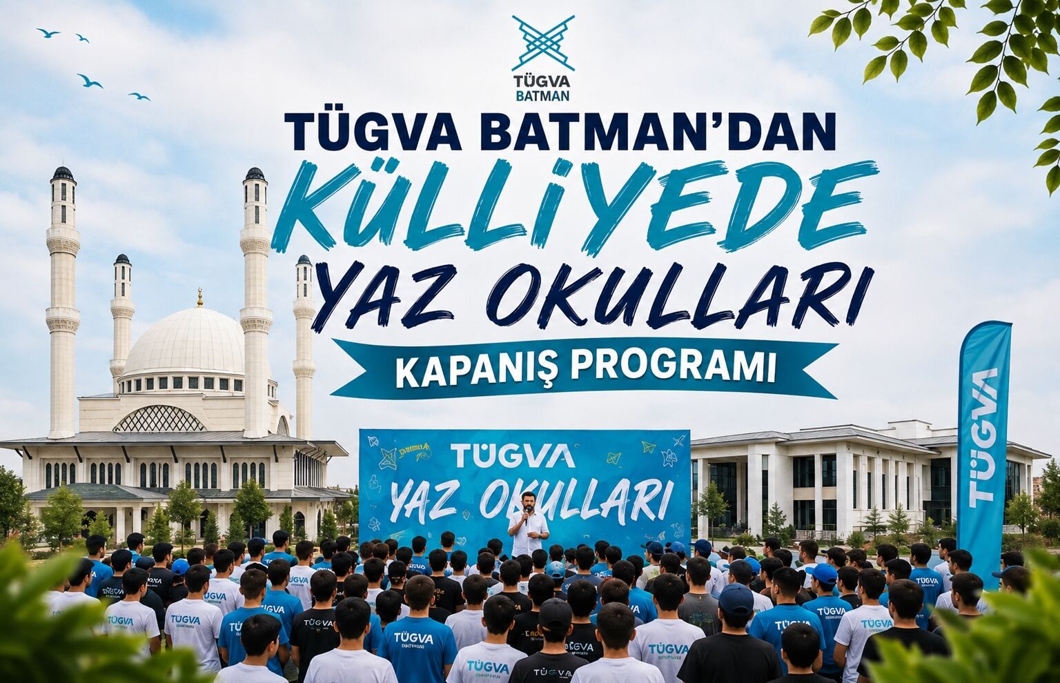 TÜGVA Batman’dan Külliyede Yaz Okulları Kapanış Programı