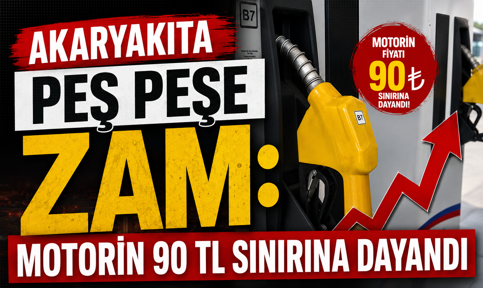 Akaryakıta Peş Peşe Zam: Motorin 90 TL Sınırına Dayandı