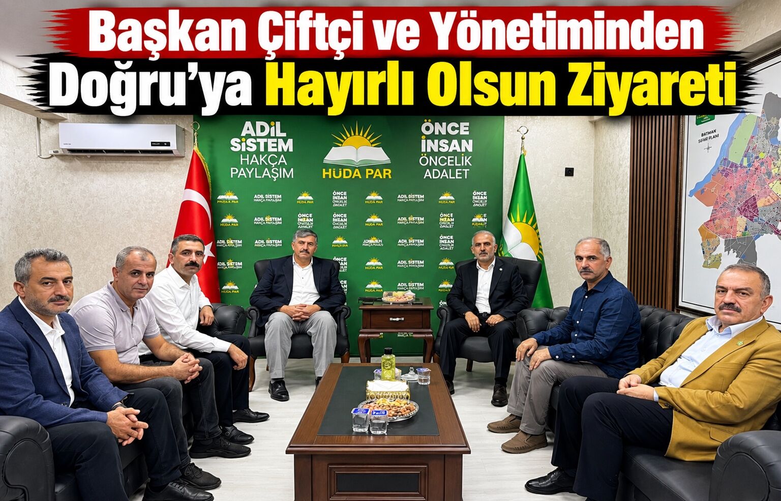 Başkan Çiftçi ve Yönetiminden Doğru’ya Hayırlı Olsun Ziyareti