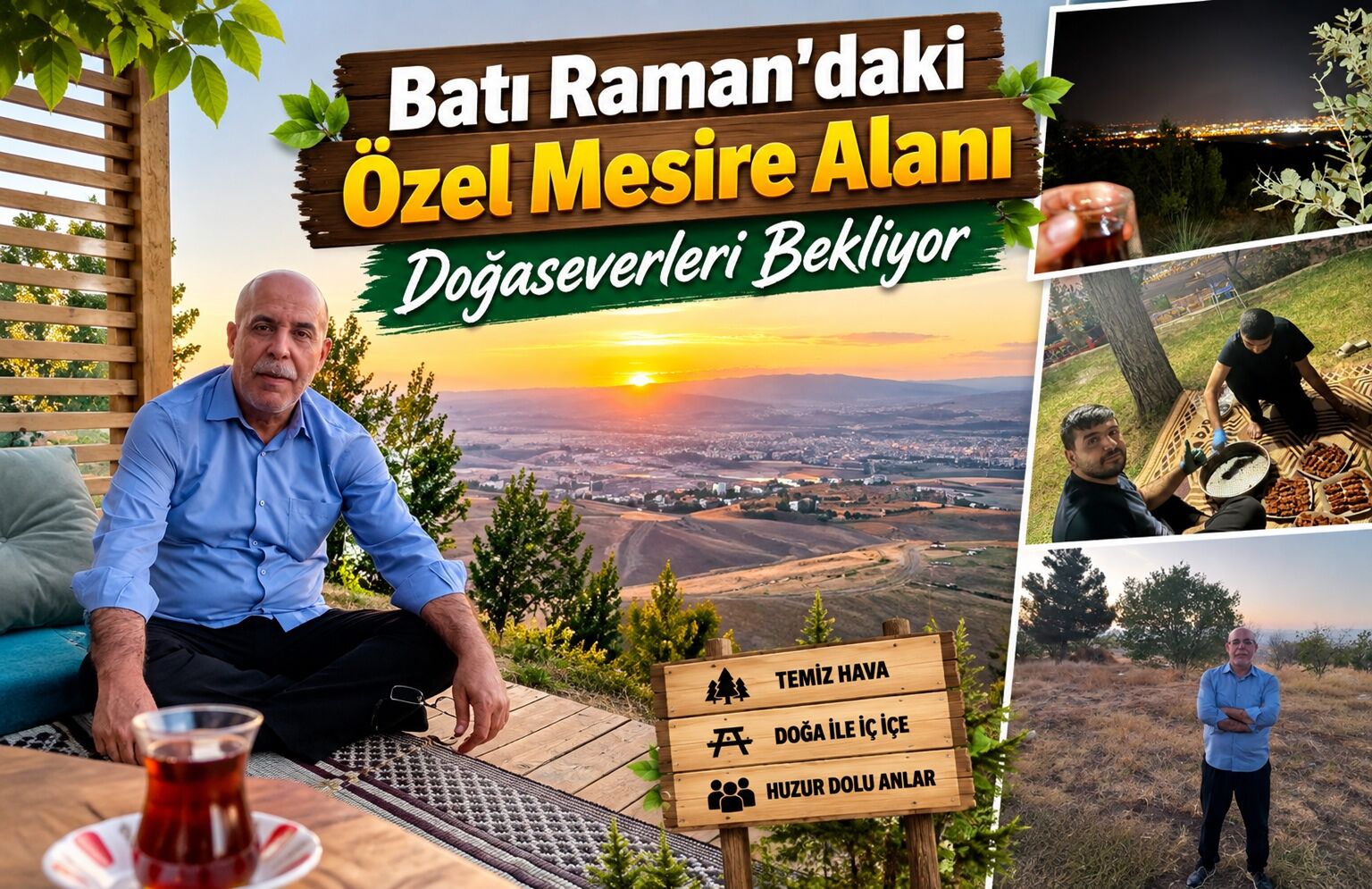 Batı Raman'daki Özel Mesire Alanı Doğaseverleri Bekliyor