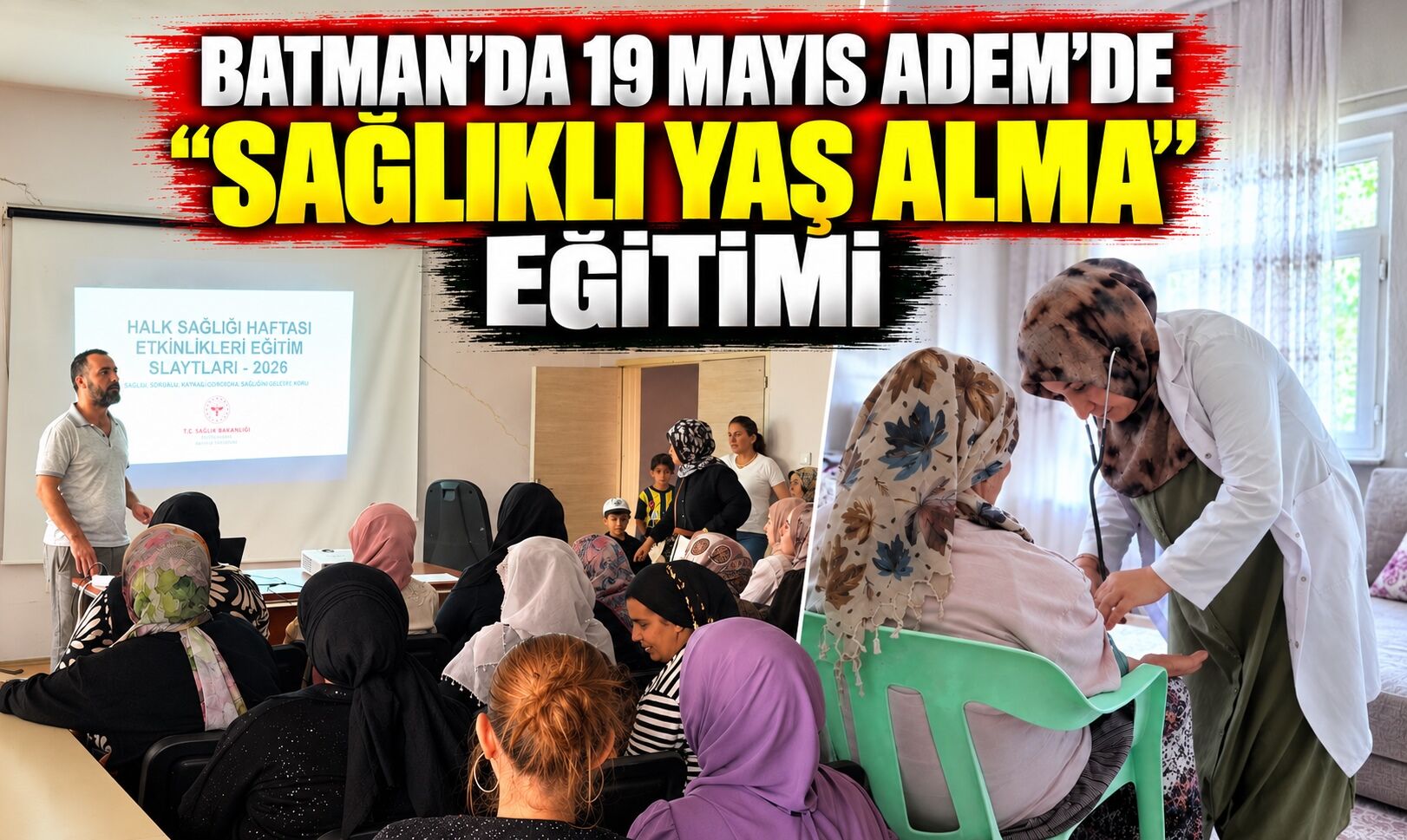 Batman’da 19 Mayıs ADEM’de “Sağlıklı Yaş Alma” Eğitimi