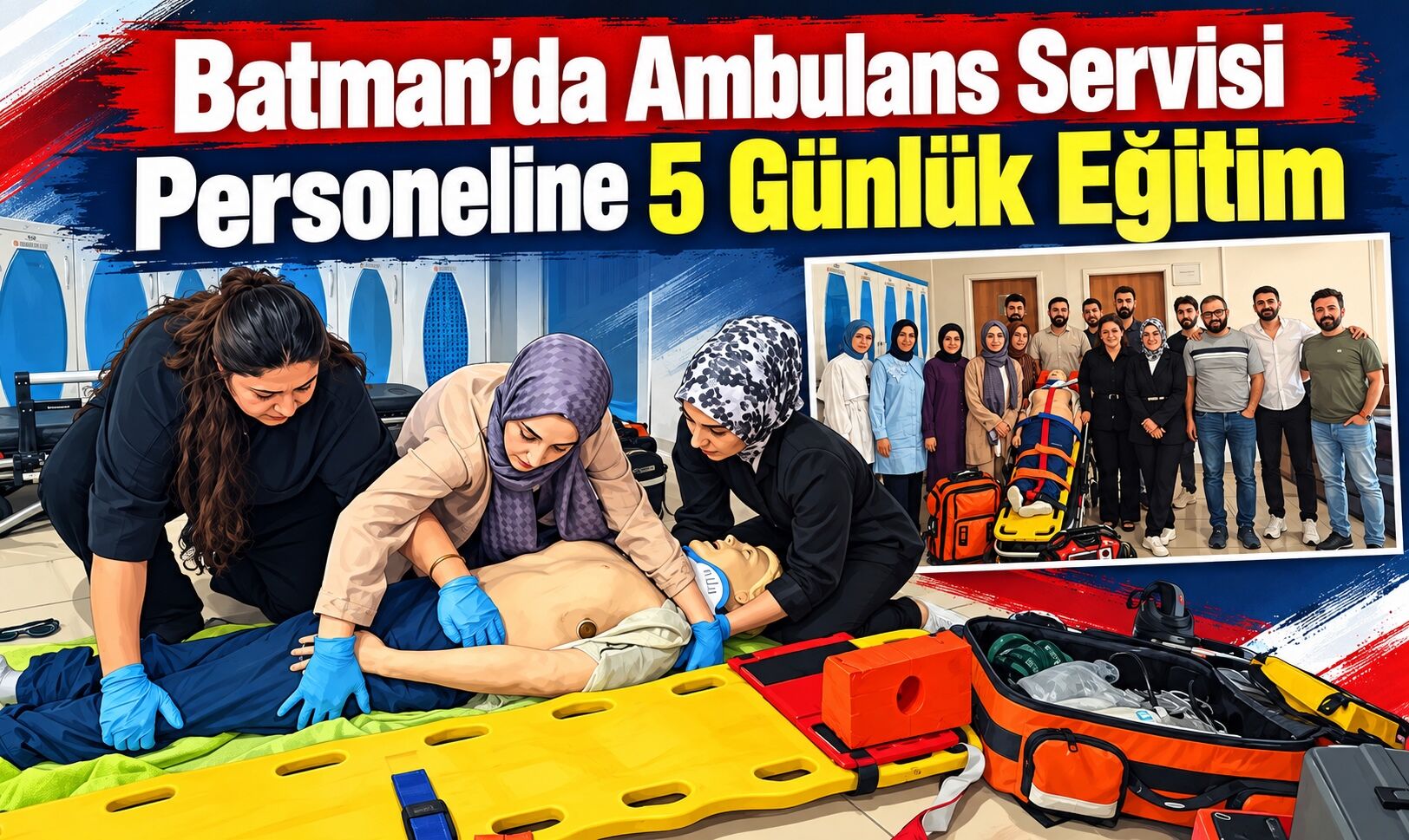 Batman’da Ambulans Servisi Personeline 5 Günlük Eğitim