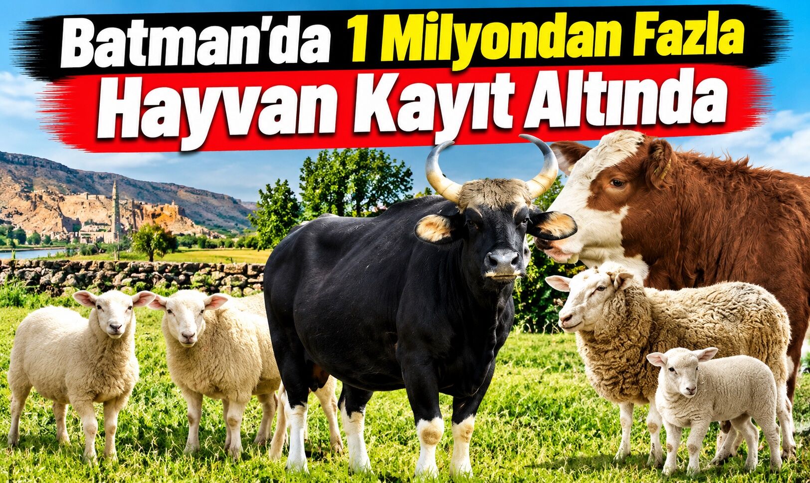 Batman’da Bir Milyondan Fazla Hayvan Kayıt Altında