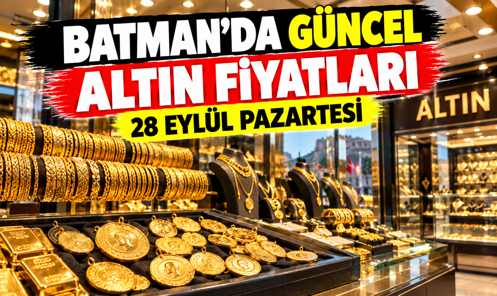 BATMAN’DA GÜNCEL ALTIN FİYATLARI – 28 EYLÜL PAZARTESİ