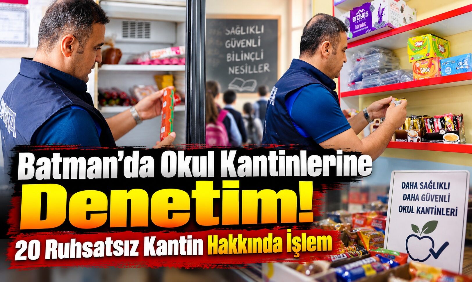 Batman’da Okul Kantinlerine Denetim! 20 Ruhsatsız Kantin Hakkında İşlem