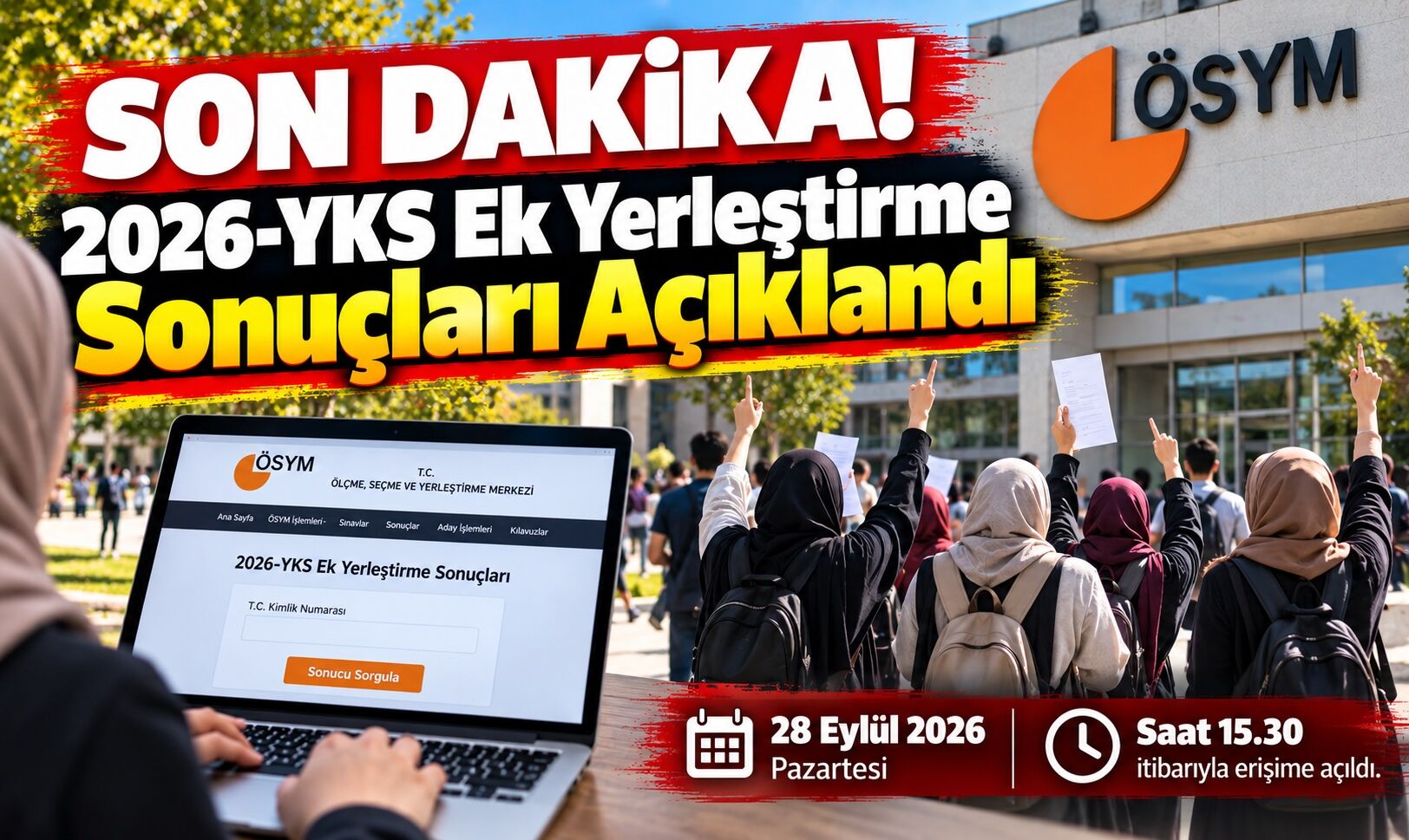 SON DAKİKA! 2026 YKS Ek Yerleştirme Sonuçları Açıklandı