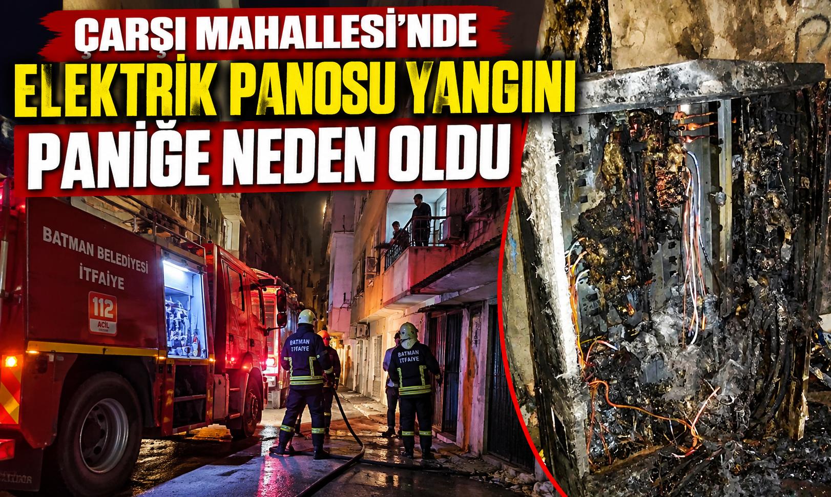 Çarşı Mahallesi’nde Elektrik Panosu Yangını Paniğe Neden Oldu