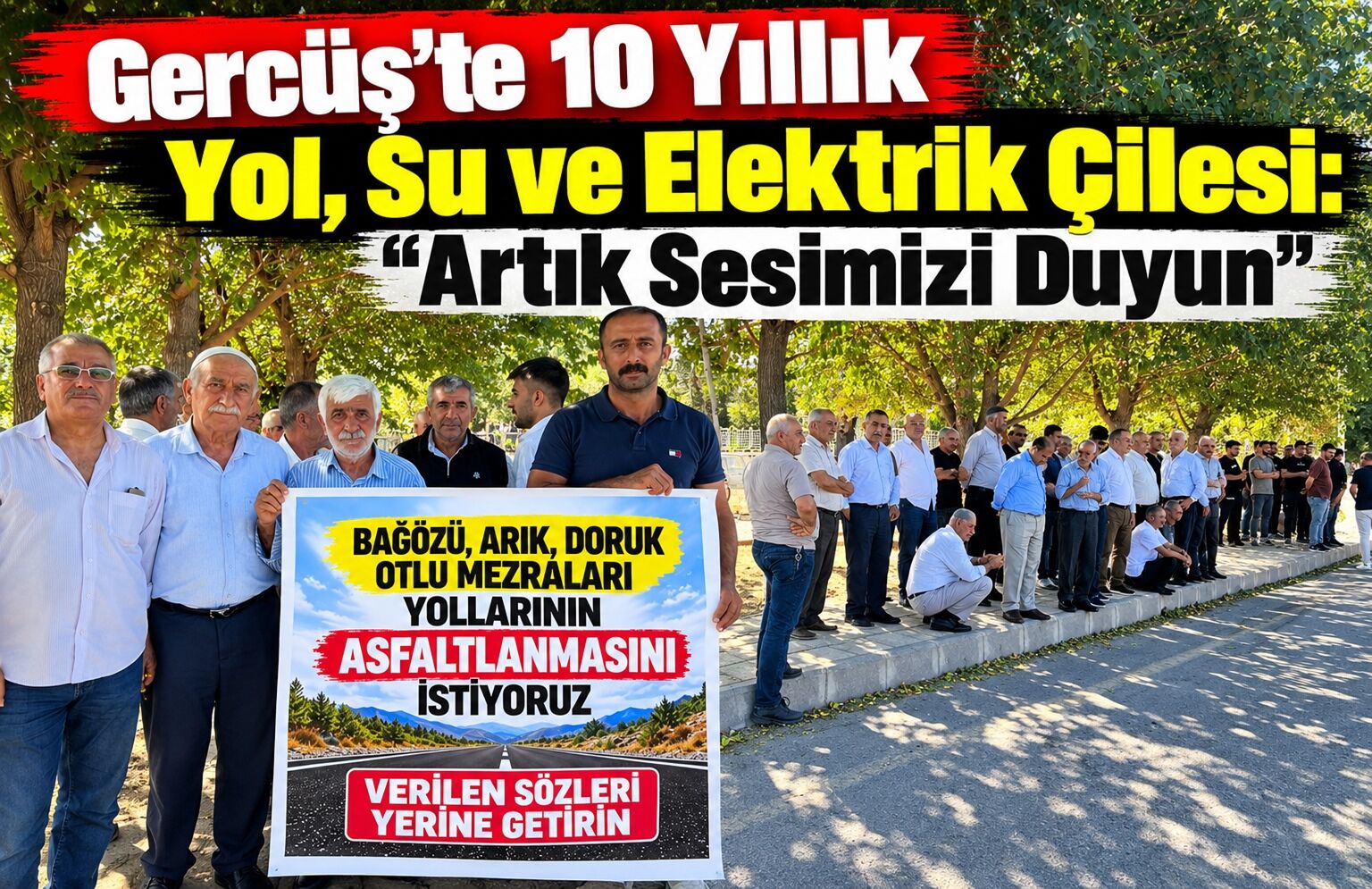 Gercüş’te 10 Yıllık Yol, Su ve Elektrik Çilesi: “Artık Sesimizi Duyun”