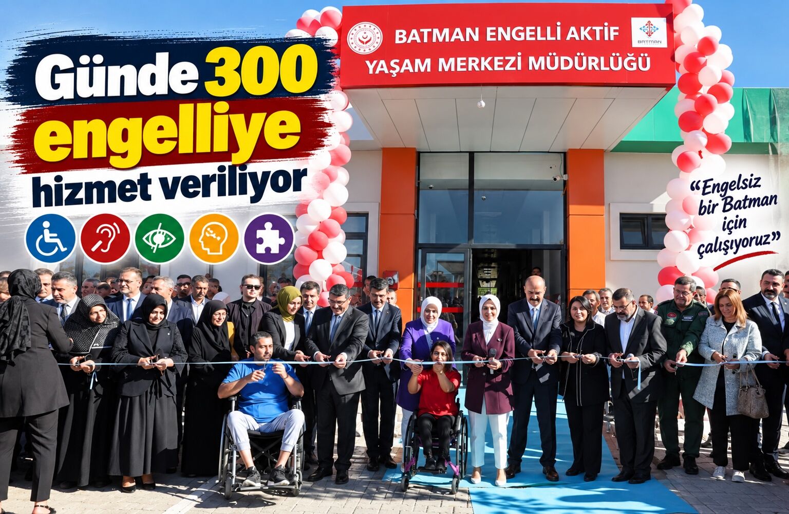 Günde 300 Engelliye Hizmet Veriliyor