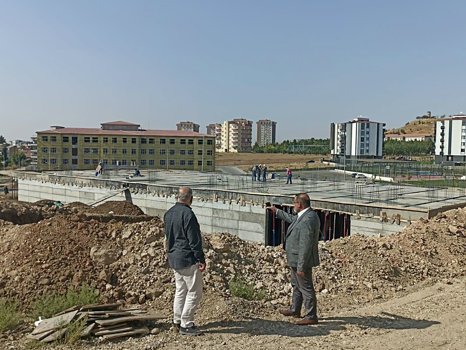İl Müftüsü Durmuş’tan Hafızlık Külliyesi İnşaatına İnceleme (1)