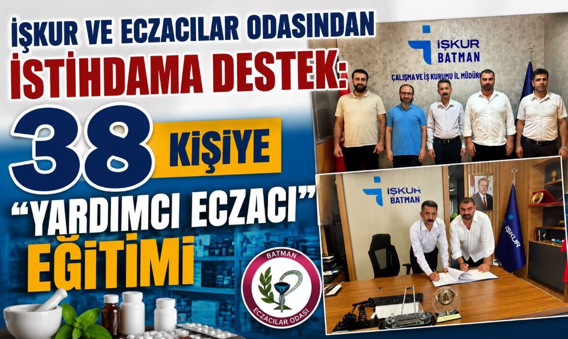 İŞKUR ve Eczacılar Odasından İstihdama Destek: 38 Kişiye "Yardımcı Eczacı" Eğitimi