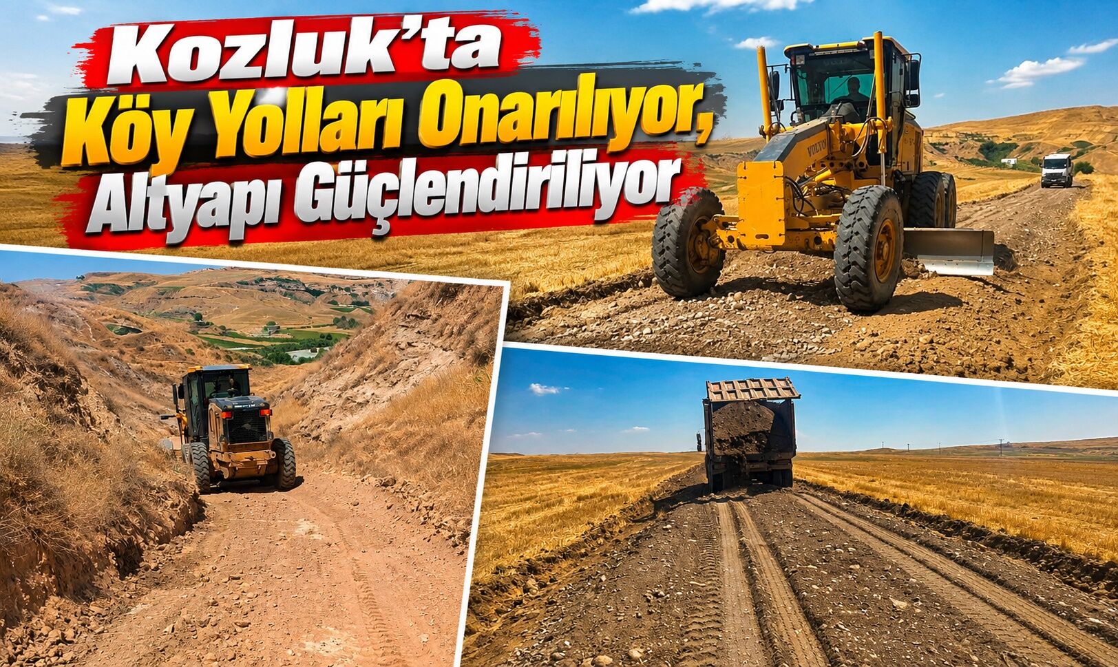 Kozluk’ta Köy Yolları Onarılıyor, Altyapı Güçlendiriliyor