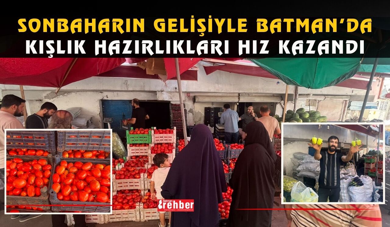 Sonbaharın Gelişiyle Batman’da Kışlık Hazırlıkları Hız Kazandı