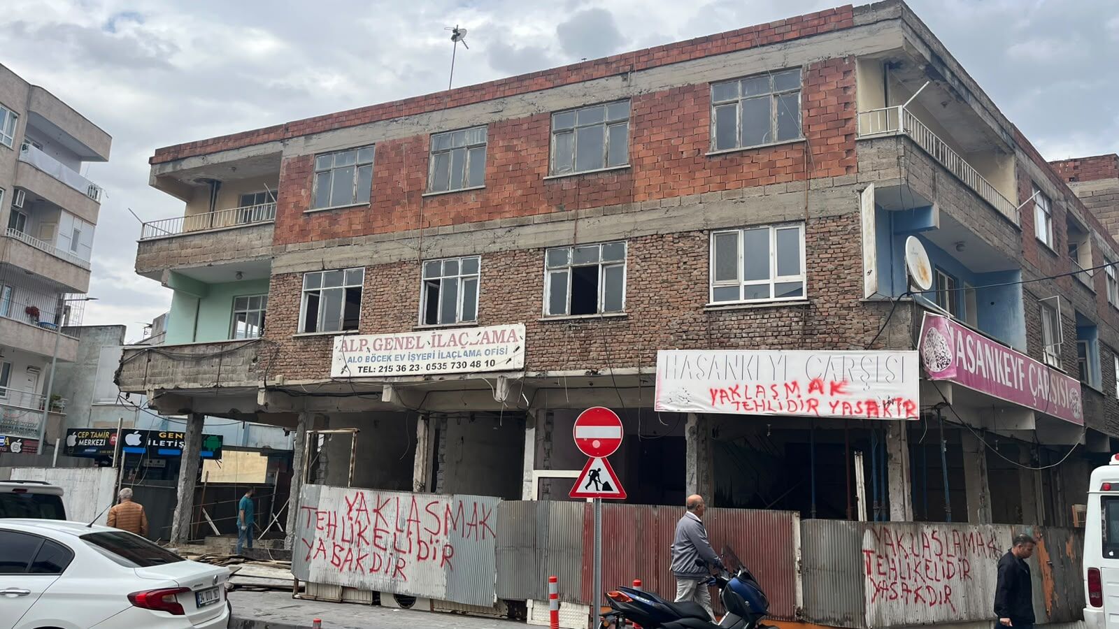 Batman Balıkçılar Caddesi’nde 60 Yıllık Bina Restore Ediliyor (2)