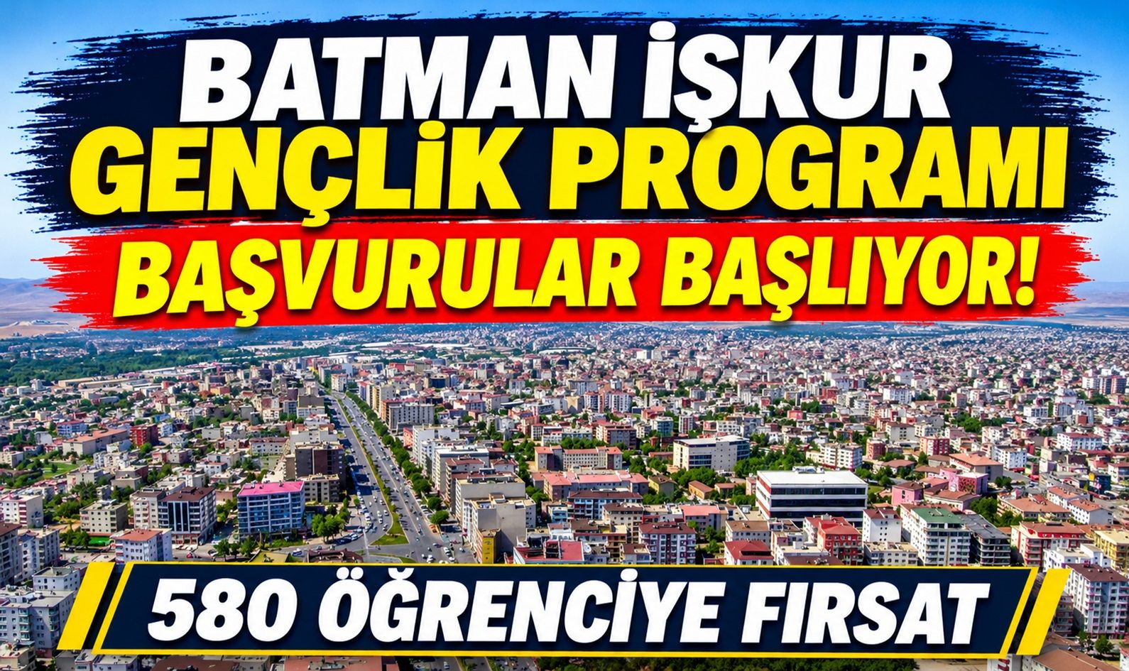 Batman İşkur Gençlik Programı Başvuruları Başlıyor! 580 Öğrenciye Fırsat