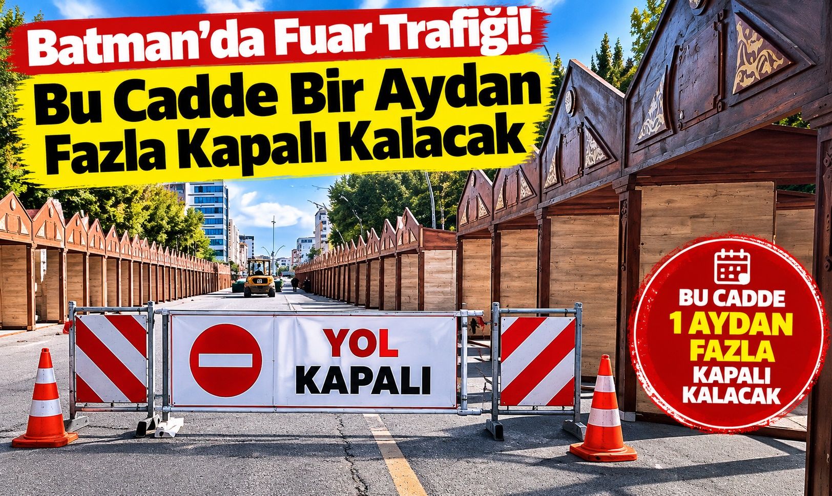 Batman’da Fuar Trafiği! Bu Cadde Bir Aydan Fazla Kapalı Kalacak
