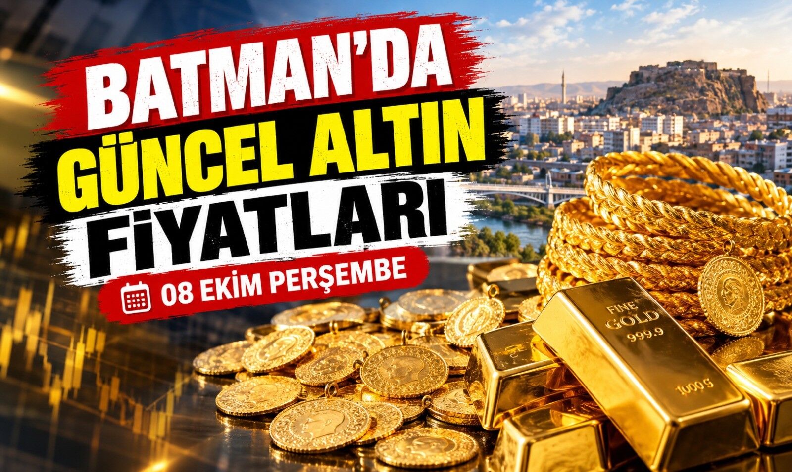 BATMAN’DA GÜNCEL ALTIN FİYATLARI – 08 EKİM PERŞEMBE