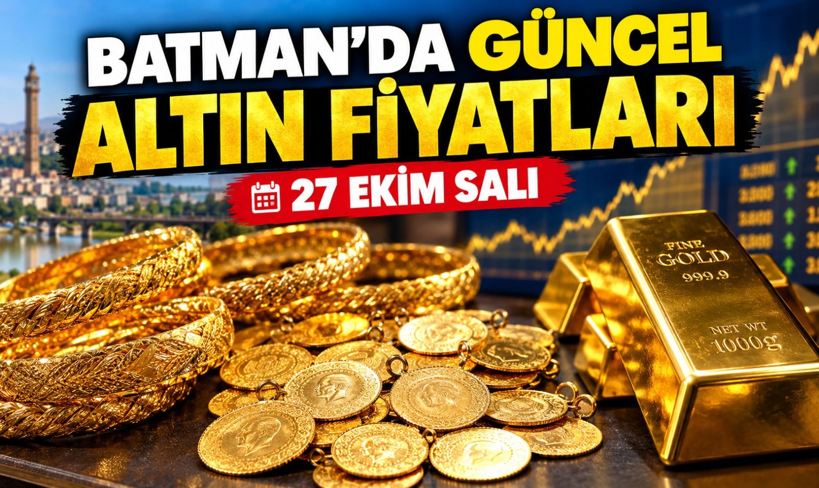 BATMAN’DA GÜNCEL ALTIN FİYATLARI – 27 EKİM SALI