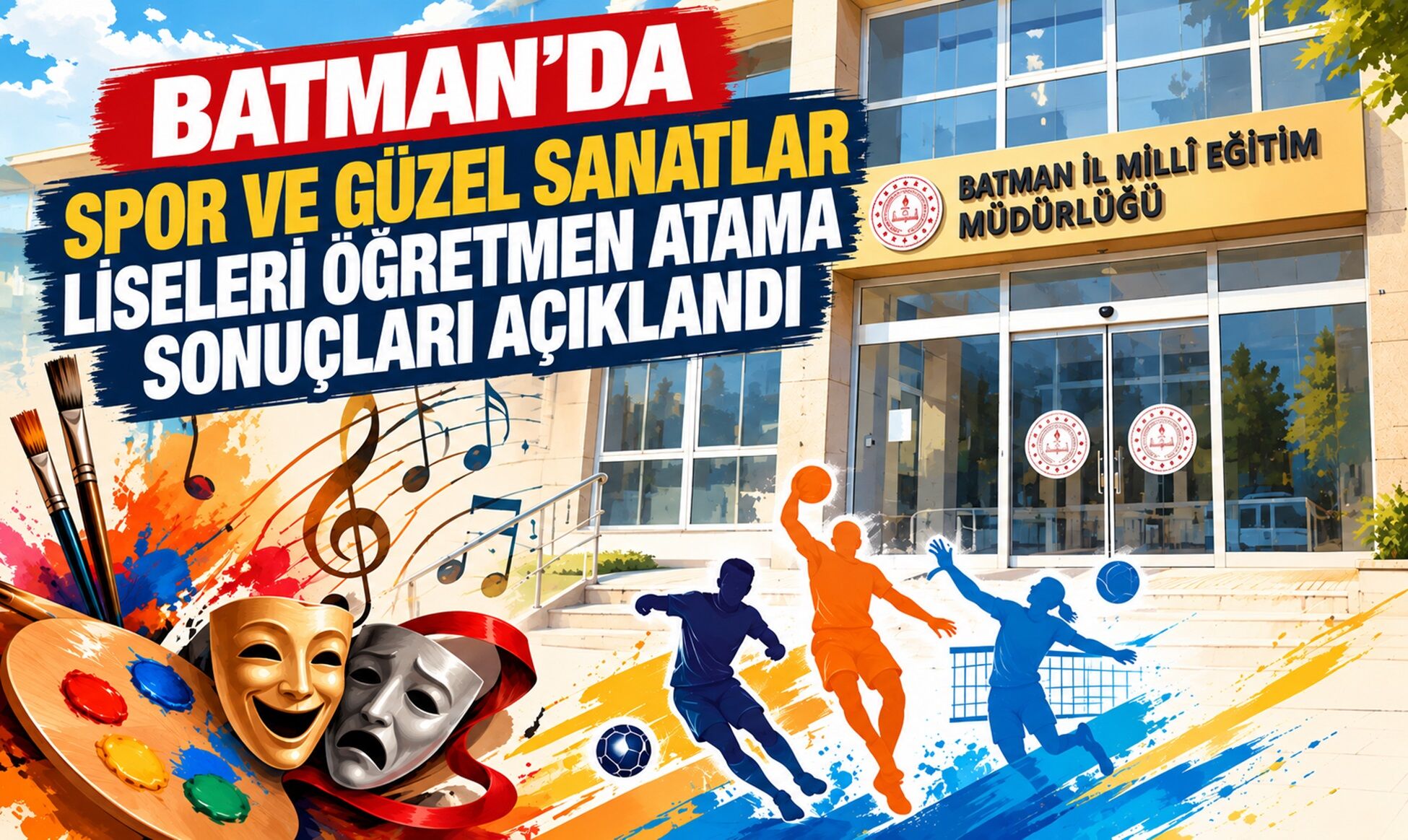 Batman’da Spor ve Güzel Sanatlar Liseleri Öğretmen Atama Sonuçları Açıklandı