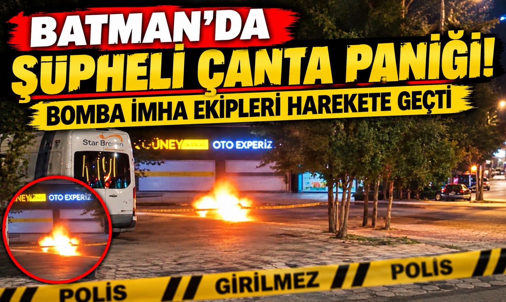 Batman’da Şüpheli Çanta Paniği! Bomba İmha Ekipleri Harekete Geçti