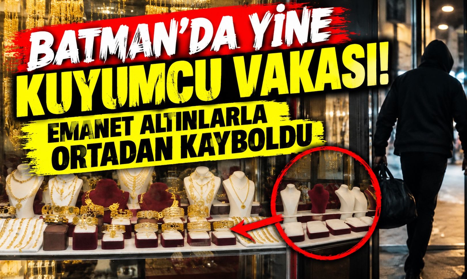 Batman’da Yine Kuyumcu Vakası! Emanet Altınlarla Ortadan Kayboldu