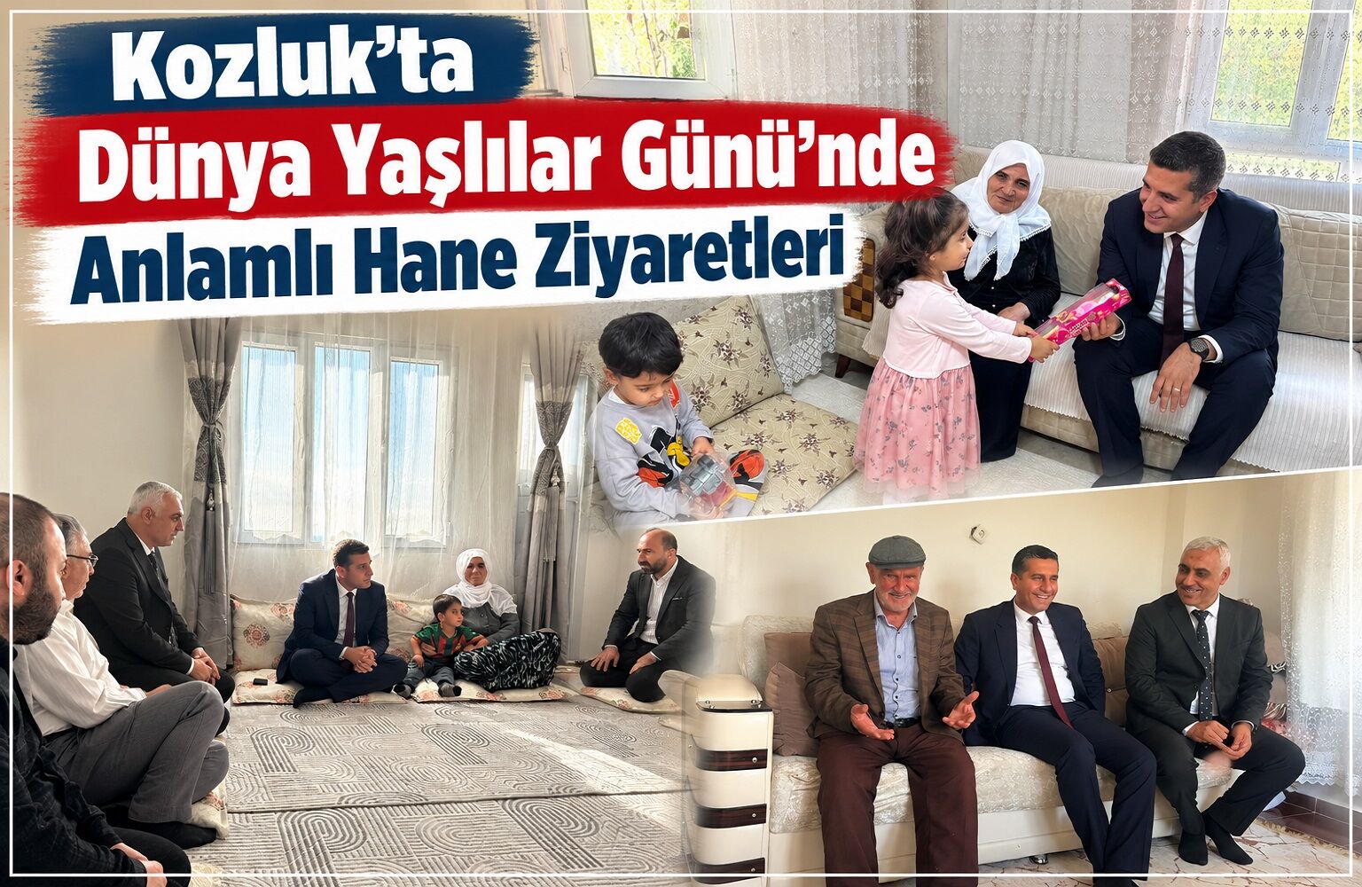Kozluk’ta Dünya Yaşlılar Günü’nde Anlamlı Hane Ziyaretleri