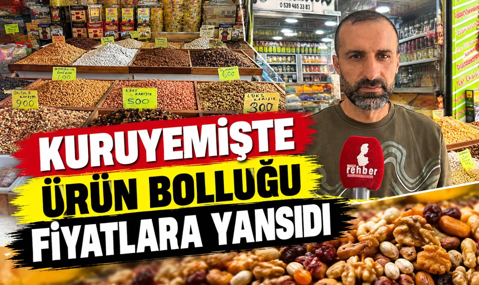 KURUYEMİŞTE ÜRÜN BOLLUĞU FİYATLARA YANSIDI