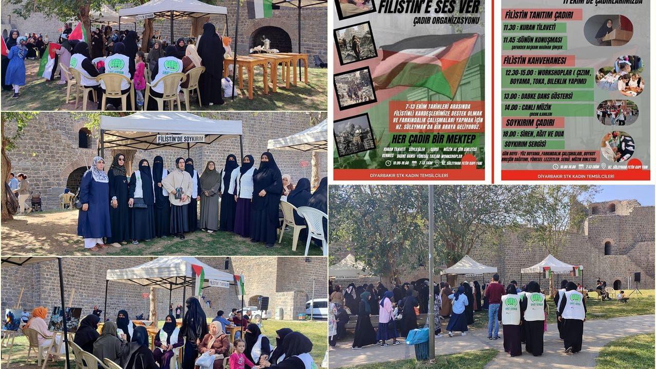 Diyarbakır'daki "Filistin’e Ses Ver Çadır Etkinliğine" davet