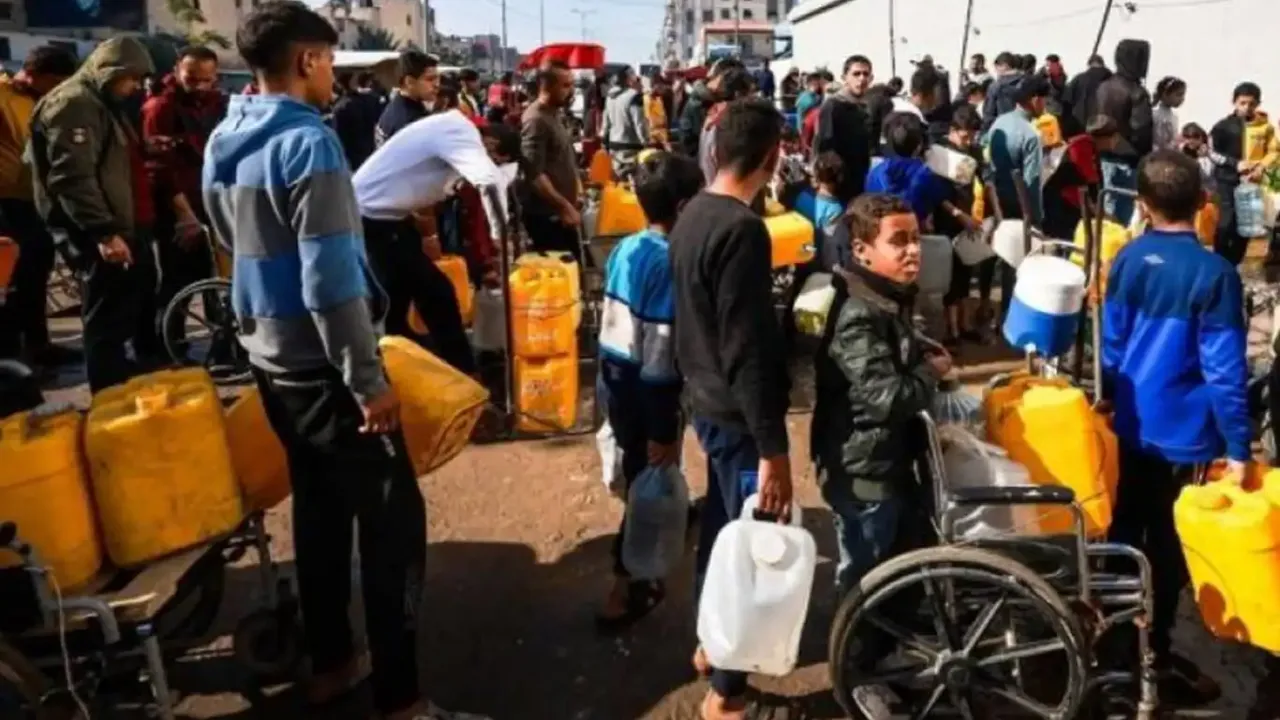 Gazze Belediyesi: Yerinden edilenlerin yüzde 60'ının suya erişimi yok