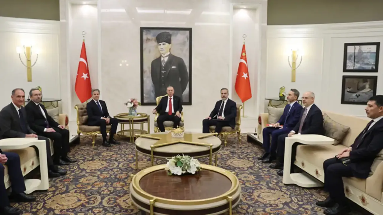 Cumhurbaşkanı Erdoğan, ABD Dışişleri Bakanı Blinken'ı kabul etti