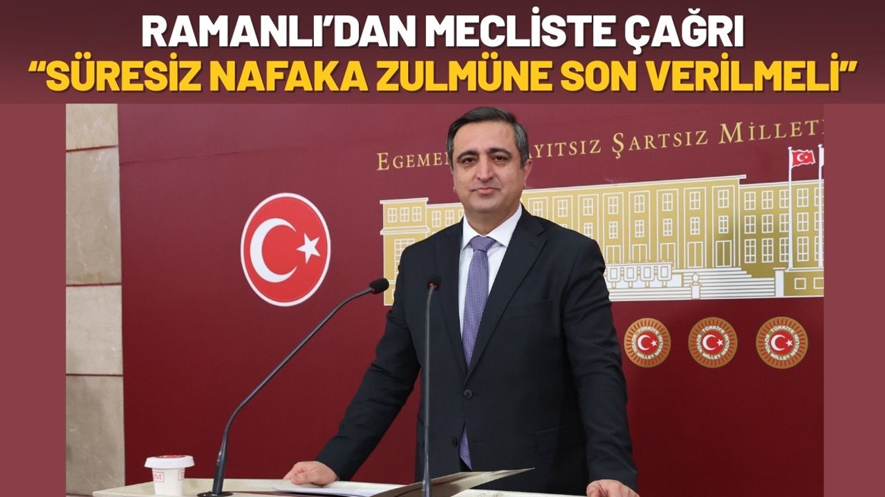 Ramanlı’dan Mecliste Çağrı: Süresiz Nafaka Zulmüne Son Verilmeli