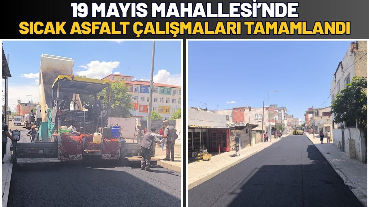 19 Mayıs Mahallesi’nde Sıcak Asfalt Çalışmaları Tamamlandı