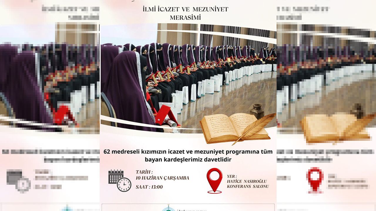 Batman'da 62 Hafize ve medrese talebesi mezuniyet sevinci ya